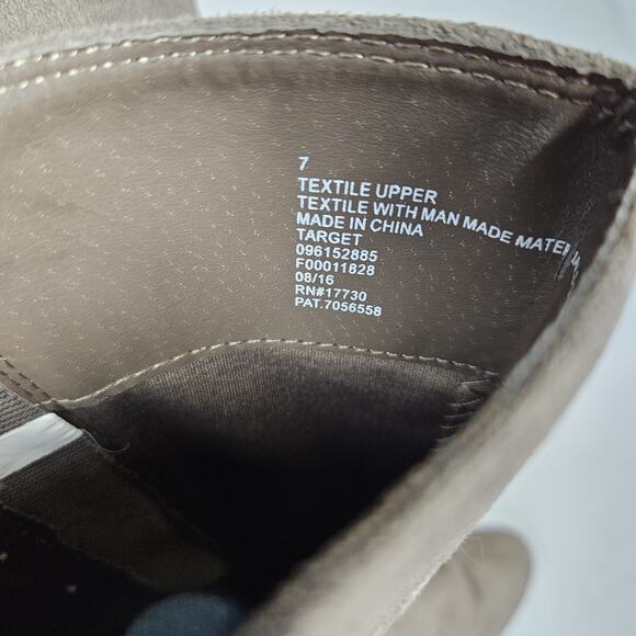 Target Knee High Boots Womens 7 Brown Faux Suede Stretch Block Heel Western Soft - Picture 10 of 15